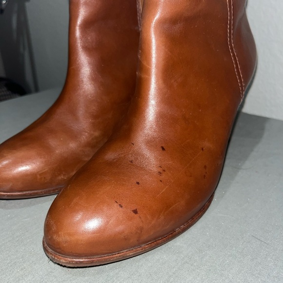 Tory Burch Brown Leather Booties - Picture 4 of 7